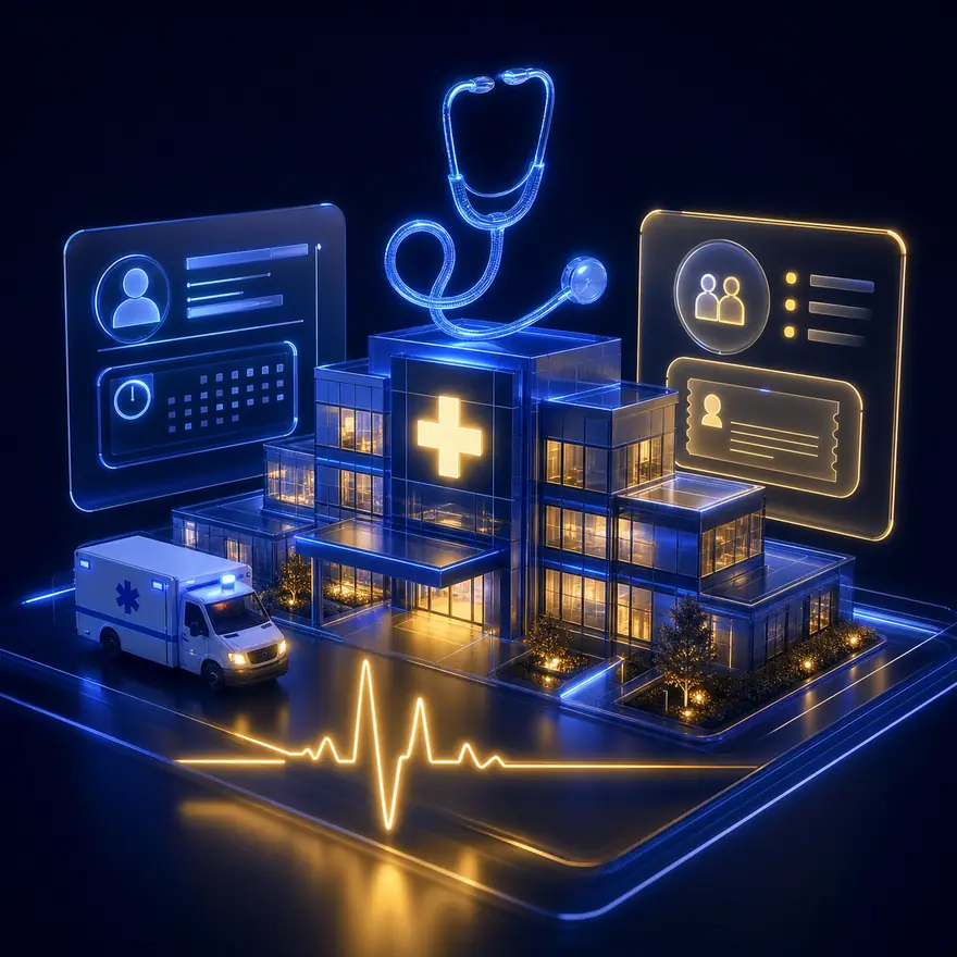 Hospital & Clinic Website + OPD — service by Wafa Smart Tech